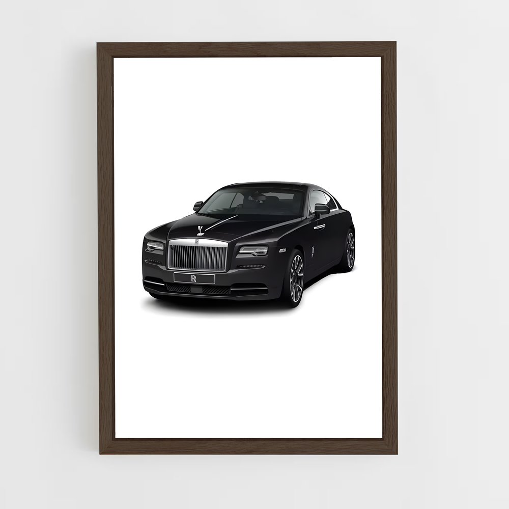 Poster badge chic Wraith noir – affiche Rolls-Royce (vue 5)